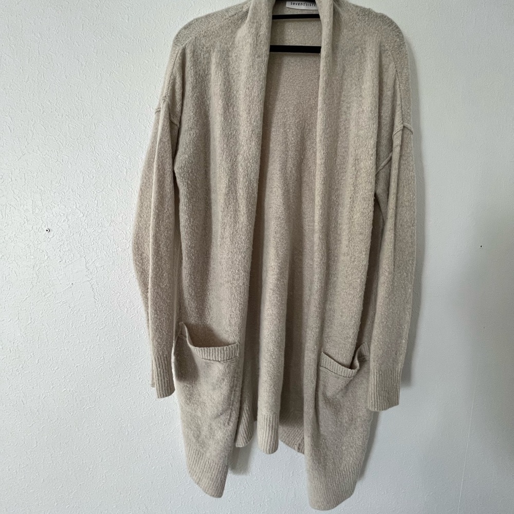 Seven Sisters taupe cardigan